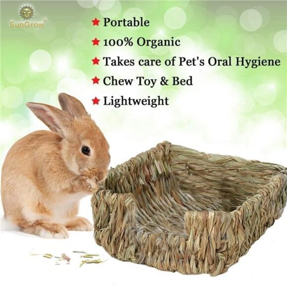 Rabbit Grass Bedding, Bunny supplies for Cage Accessories and Huts - Picture 3 of 6